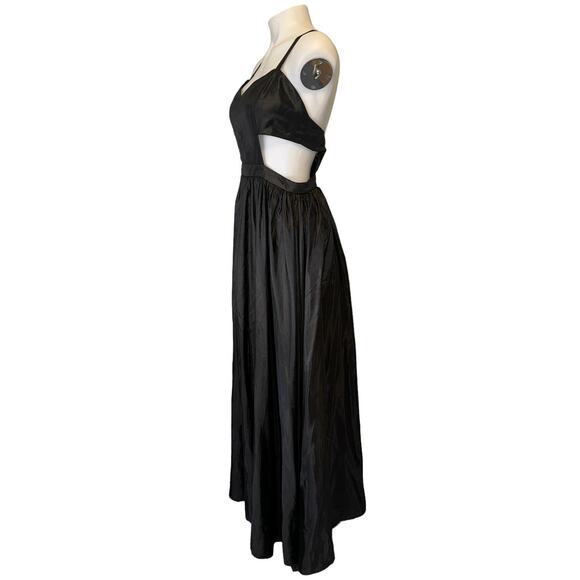 Fame and Partners Dakota Black Sweetheart Maxi Dress Size 12 - Picture 2 of 12